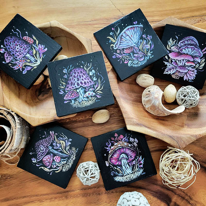 Mushroom Coaster Set