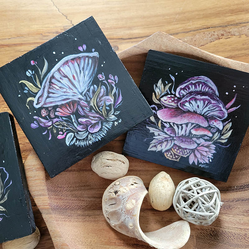 Mushroom Coaster Set