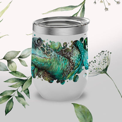 A Daughter of Poseidon Wine Tumbler drinkware AK Organic Abstracts 