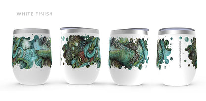 A Daughter of Poseidon Wine Tumbler drinkware AK Organic Abstracts 