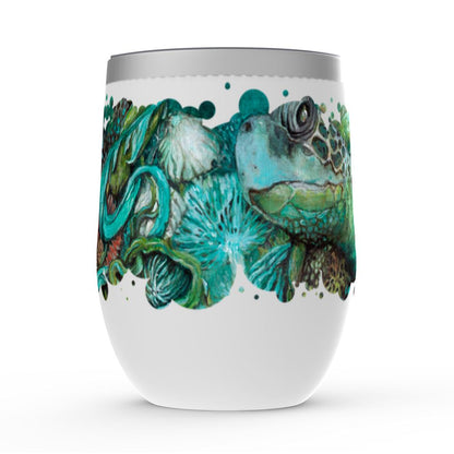 A Daughter of Poseidon Wine Tumbler drinkware AK Organic Abstracts 