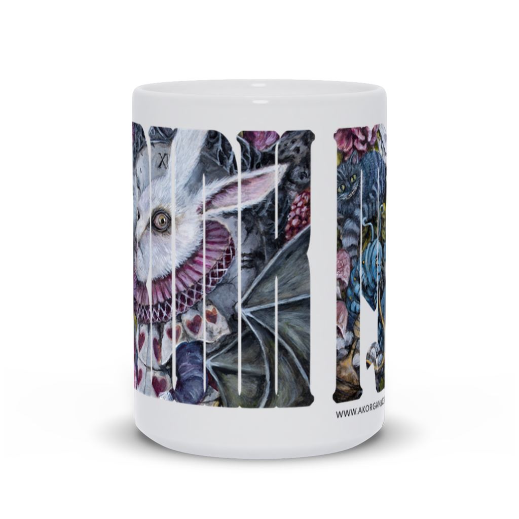 Alice in Wonderland "Drink Me" Mug drinkware AK Organic Abstracts 