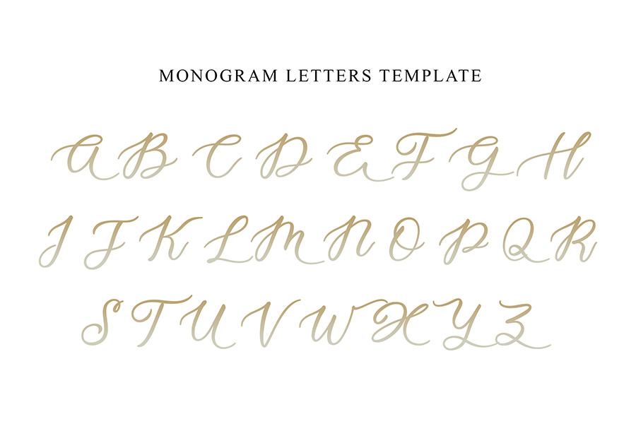 monogram letters for tumbler