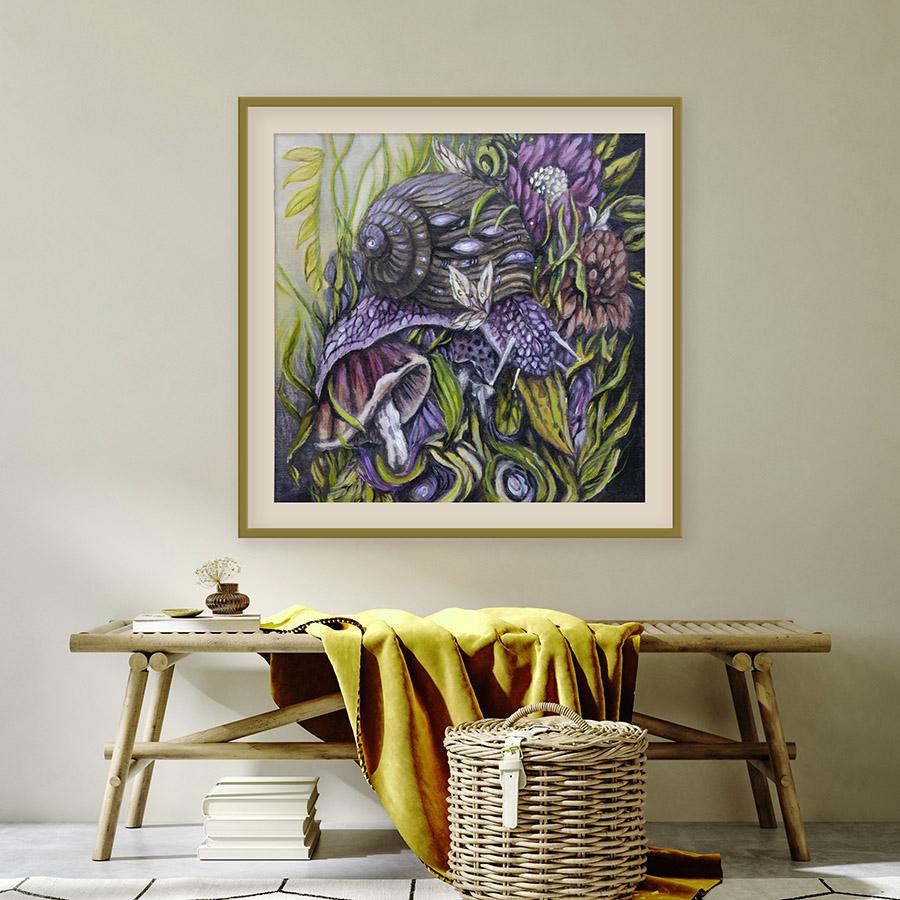 Matted and framed print