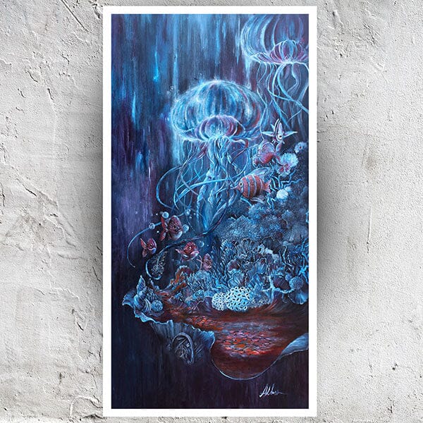 Fantasy Art Print Jellyfish Fantasy Art prints AK Organic Abstracts 