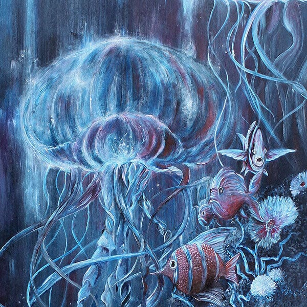 Fantasy Art Print Jellyfish Fantasy Art prints AK Organic Abstracts 