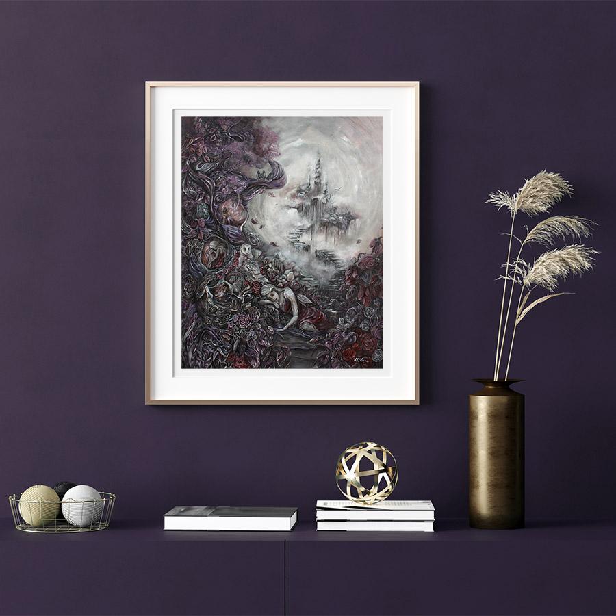 Matted and framed art print