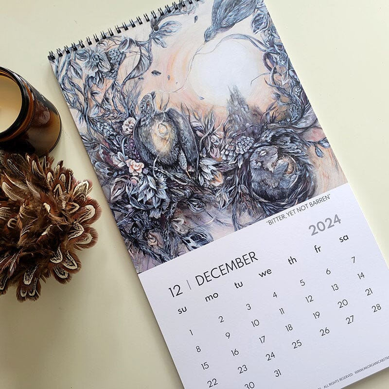 Fantasy, Steampunk and Surreal Art 2024 Wall Calendar calendar AK Organic Abstracts 