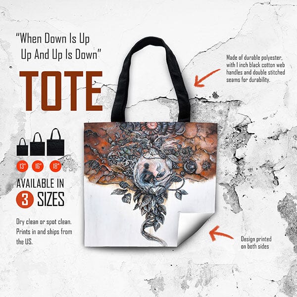 Gothic Fairytale Tote tote AK Organic Abstracts 