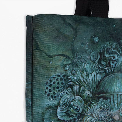 Jellyfish and Hands Tote tote AK Organic Abstracts 