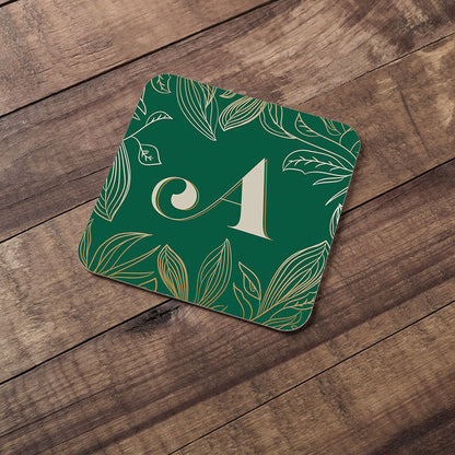 cork coaster on wood background