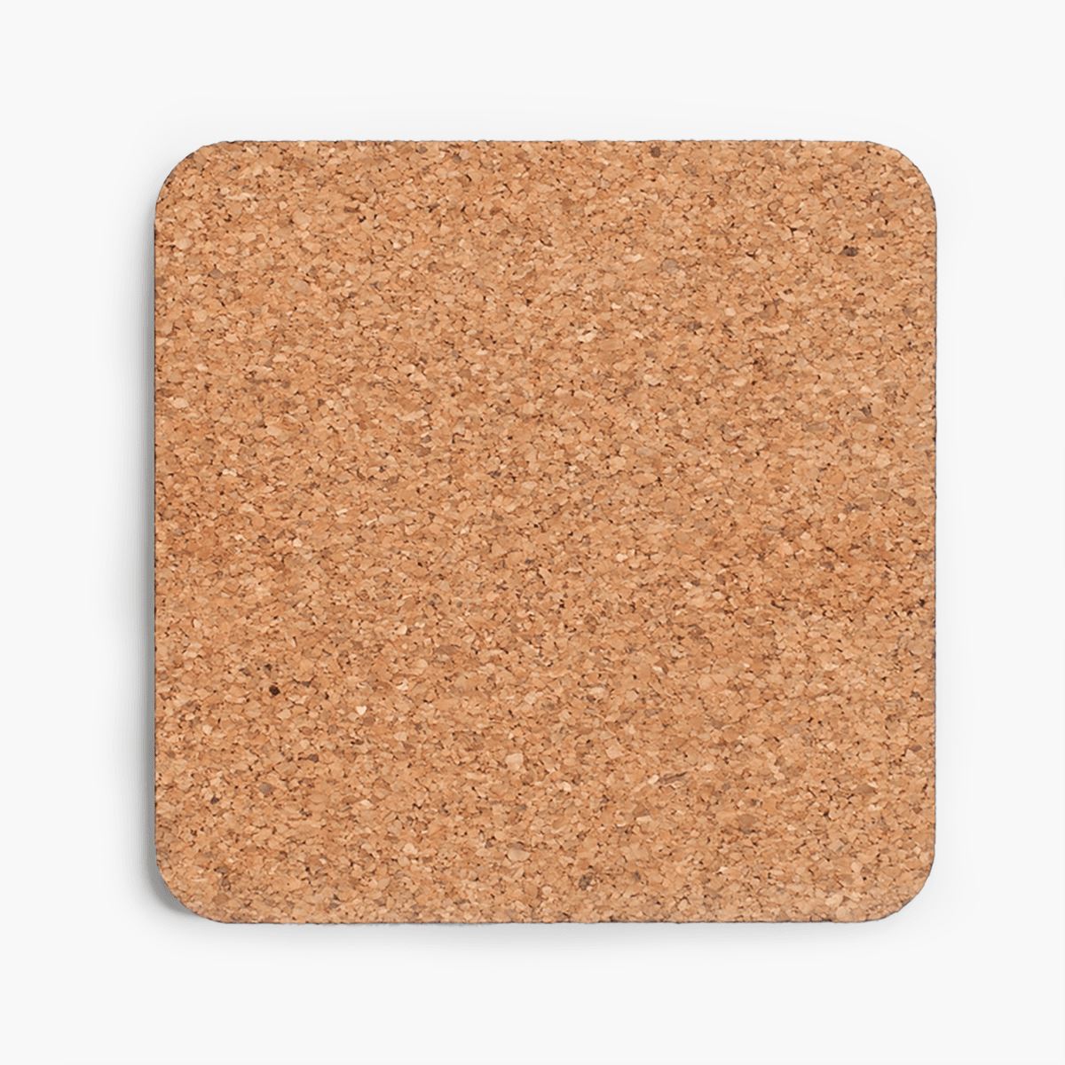 back of cork coaster