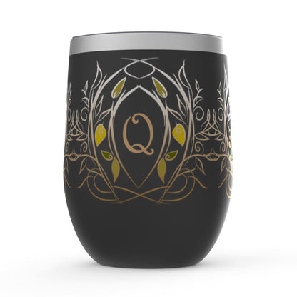 monogram black finish tumbler