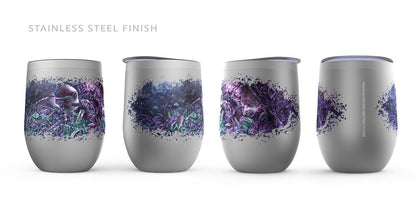 Pandora's Folly Wine Tumbler drinkware AK Organic Abstracts 