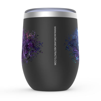 Pandora's Folly Wine Tumbler drinkware AK Organic Abstracts 