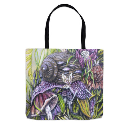 Snail and Mushroom Tote tote AK Organic Abstracts 