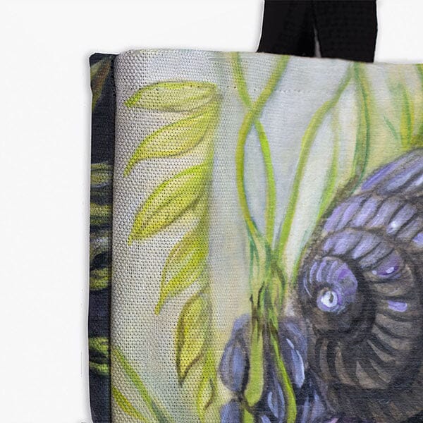 Snail and Mushroom Tote tote AK Organic Abstracts 