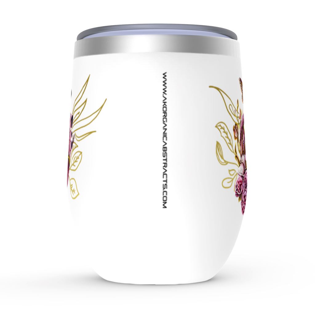 back of white finish tumbler