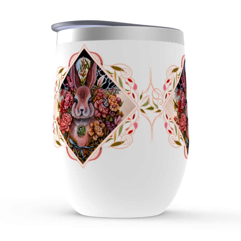 Stemless Insulated Wine Tumbler - Bunny and Jade Tumbler drinkware AK Organic Abstracts 