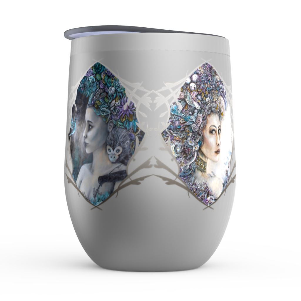 The Goddess Collection Wine Tumbler drinkware AK Organic Abstracts 