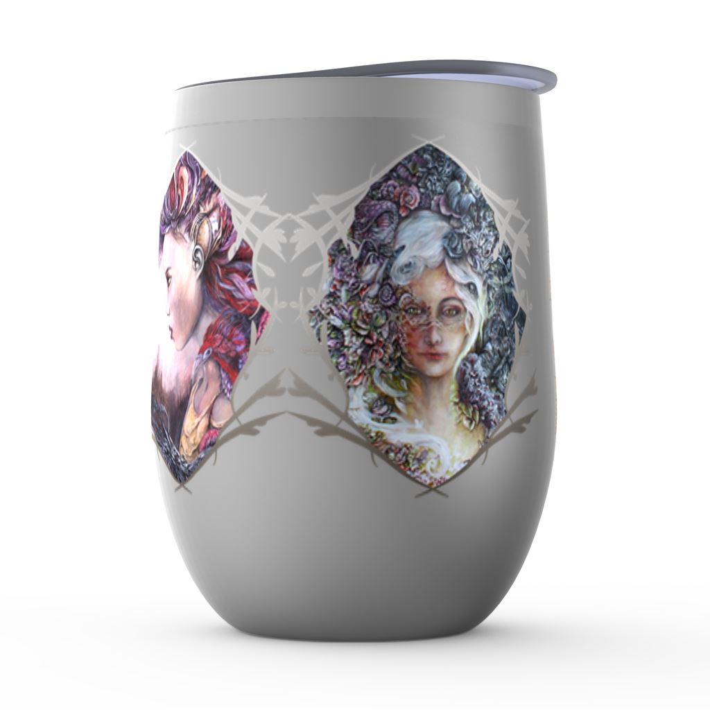 The Goddess Collection Wine Tumbler drinkware AK Organic Abstracts 