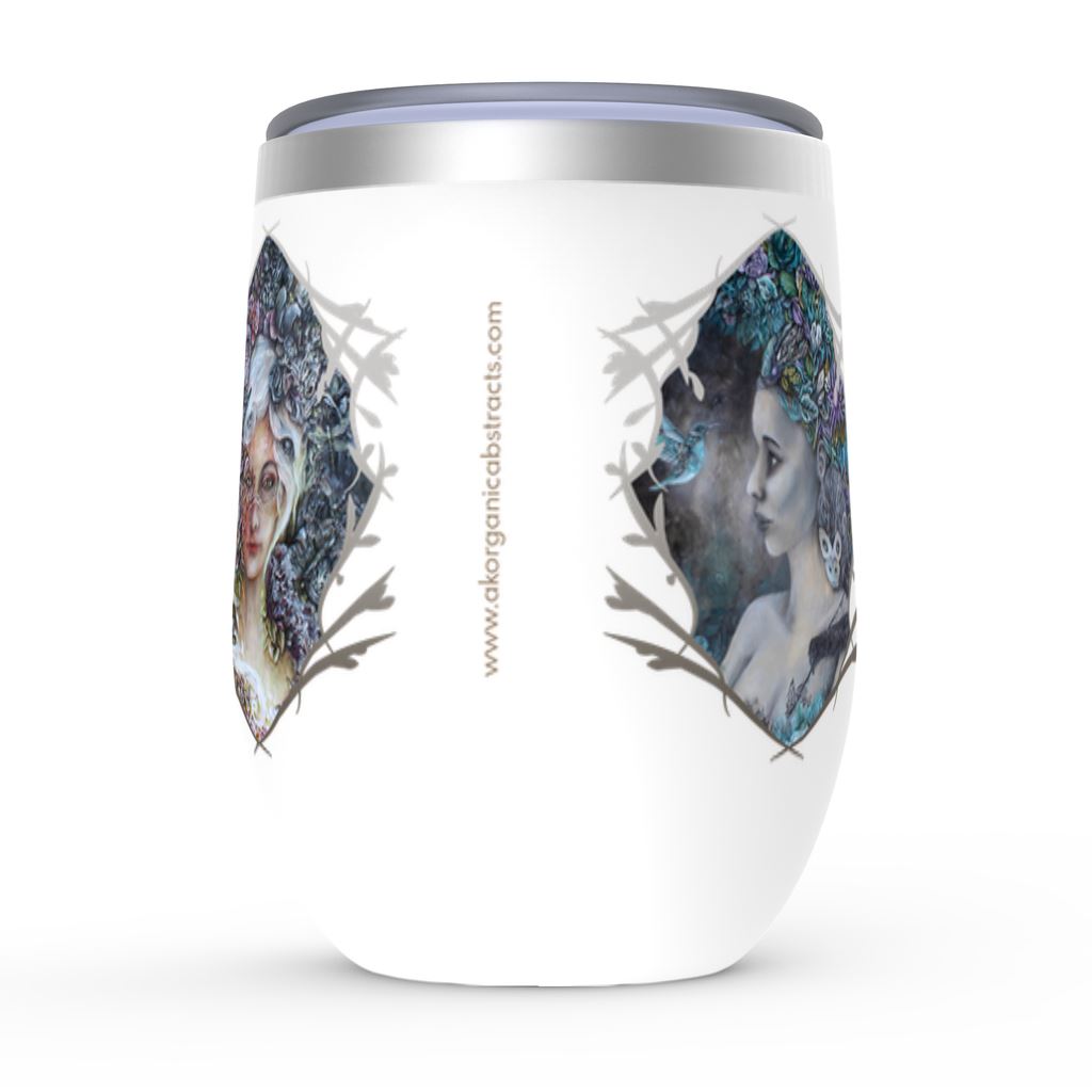 The Goddess Collection Wine Tumbler drinkware AK Organic Abstracts 