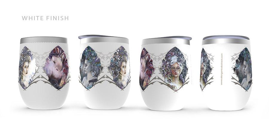 The Goddess Collection Wine Tumbler drinkware AK Organic Abstracts 